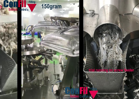 Peseur de Multihead de machine de pesage de Multihead pour la machine de remplissage imperméable de la peau IP65 de poissons de fruits de mer