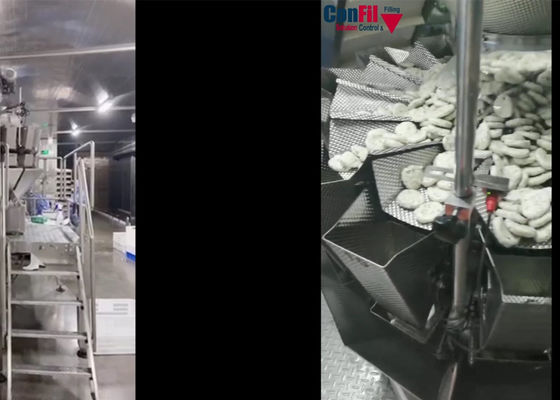 Machine de emballage sous vide rotatoire du peseur 4.5kW de Multihead pour la boulette de viande FishBall