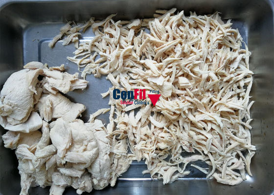 Machine de remplissage déchiquetée de nourriture fraîche de Fried Chicken Multihead Weighing Machine