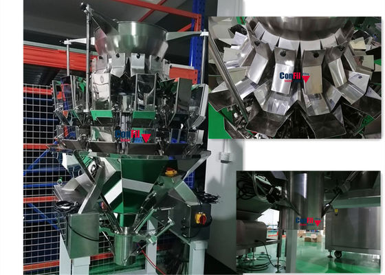 Le peseur de Multihead de machine de pesage de Multihead pour des grains de céréales de riz imperméabilisent la machine de remplissage