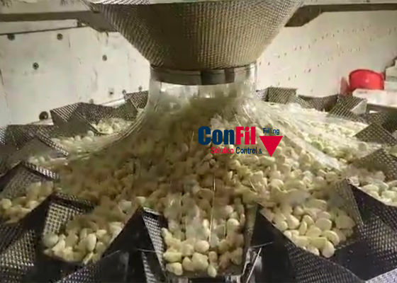 Peseur de Multihead de machine de pesage de Multihead pour l'acier inoxydable d'ail