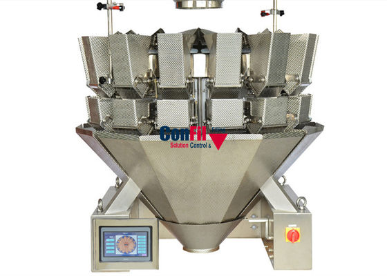Peseur de Multihead de machine de pesage de Multihead pour la machine de remplissage de crevette de crevette rose de fruits de mer SUS316 imperméable