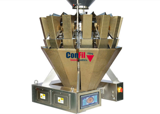 Peseur de Multihead de machine de pesage de Multihead pour la machine de remplissage de crevette de crevette rose de fruits de mer SUS316 imperméable
