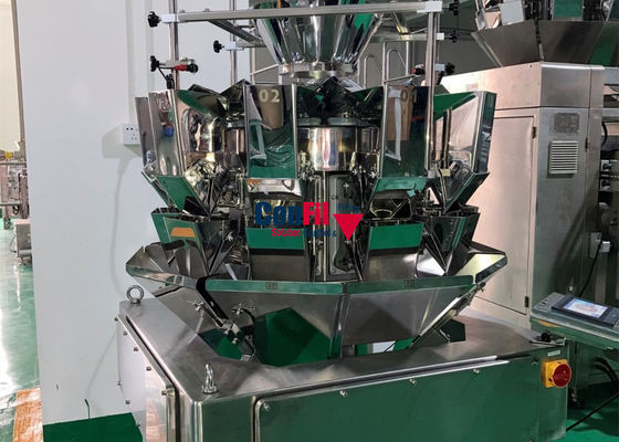 Le peseur de Multihead de machine de pesage de Multihead pour les pommes frites surgelées imperméabilisent la machine de remplissage à grande vitesse