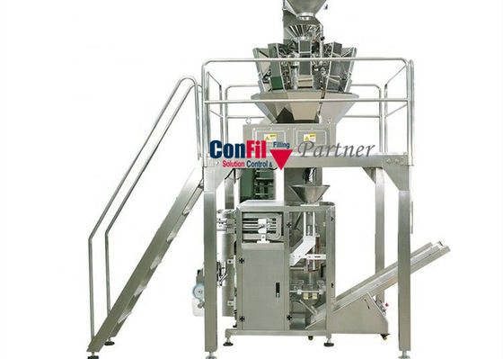 Machine à emballer de peseur de Multihead pour le système de conditionnement à grande vitesse expulsé de casse-croûte de maïs de Sanck
