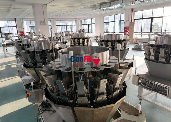 Machine à emballer de peseur de Multihead de 2500 grammes pour la chaîne d'emballage prête braisée de repas de porc