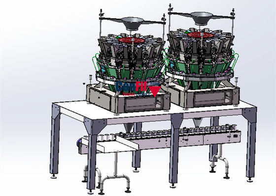 Machine à emballer principale de peseur de 14 Multihead pour remplir marinée ou la nourriture fraîche collante
