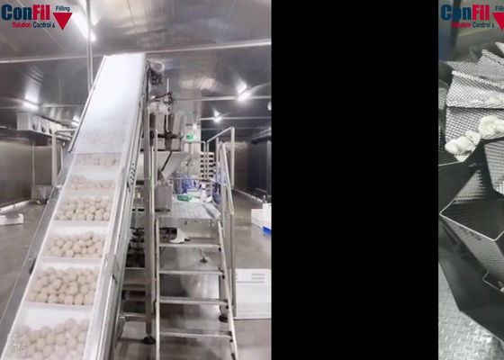 2000 machines congelées d'emballage alimentaire de boulette de viande de gramme avec le peseur de Multihead