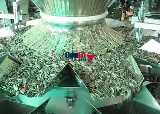 Machine à emballer principale de peseur de 10 Multihead pour des arachides de graines de fleur de Sun