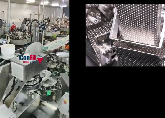 80 sacs/Min Rotary Vacuum Packaging Machine pour le casse-croûte de varech de fruits de mer