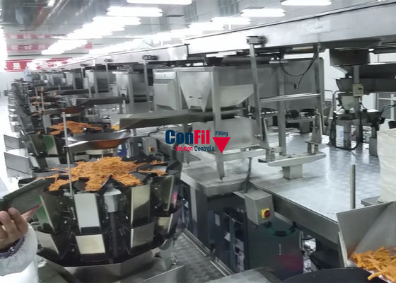 Machine collante d'emballage alimentaire de casse-croûte de 200 grammes avec le remplissage de peseur de Multihead