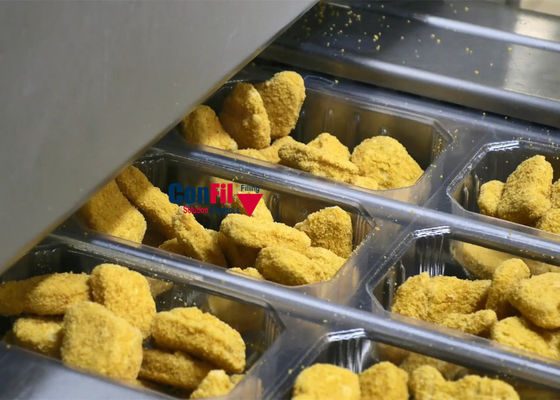 Machine à emballer de peseur de Multihead pour le système de conditionnement de pépite de poulet avec ROMA Thermoforming Packaging