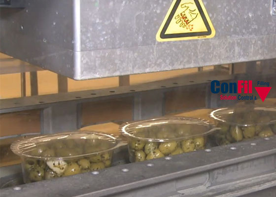 La machine à emballer de peseur de Multihead pour les olives entières a coupé le système de conditionnement d'olives Traysealer