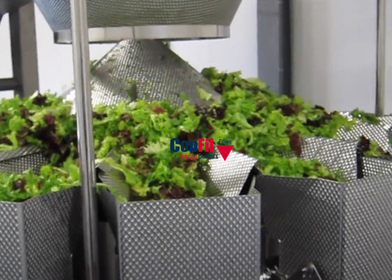 Machine à emballer de peseur de Multihead pour le plateau prêt végétal de système de conditionnement de laitue Traysealer