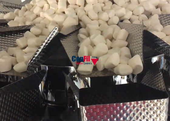Le peseur de Multihead de machine de pesage de Multihead pour la machine de Filliing de guimauve de sucrerie a imperméabilisé