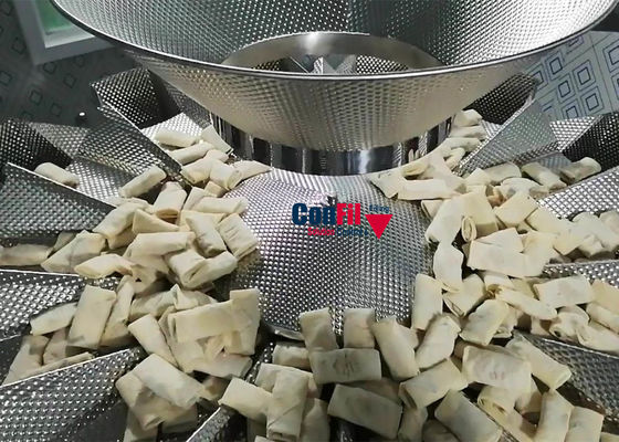 Peseur de Multihead de machine de pesage de Multihead pour le petit pain de ressort d'aliments surgelés comptant la machine de remplissage