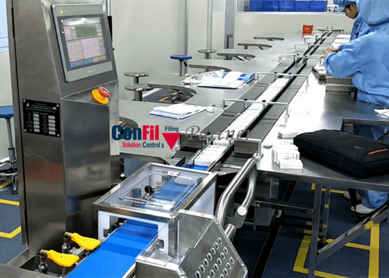100 mètres de la machine 96 de peseur de contrôle de gramme/minute